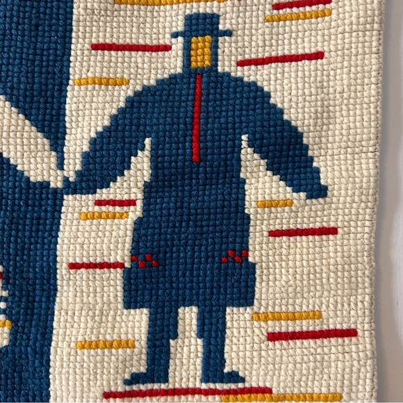 Vintage Estonian Handcrafted Folk Art Wall Hanging 1960s Handmade - Picture 4 of 5